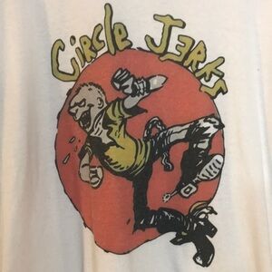 Circle Jerks Graphic White T-Shirt NWOT